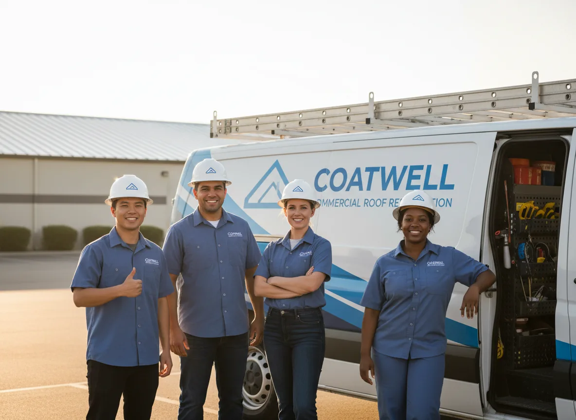 Commercial roof coating company in Bevington, IA